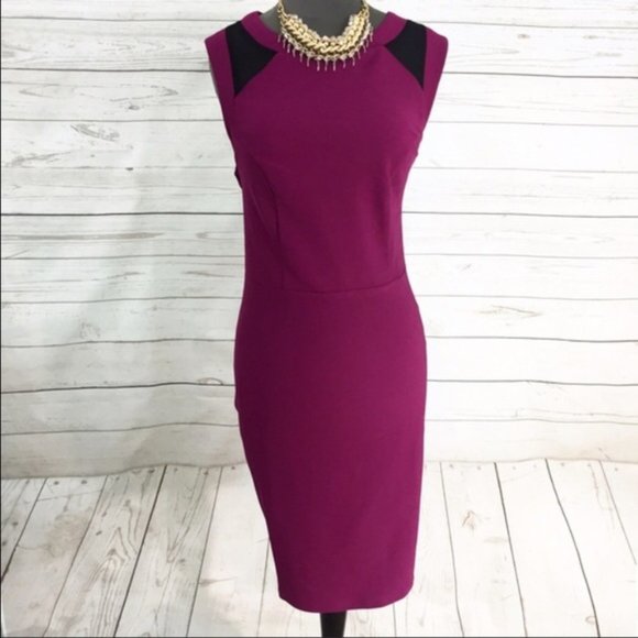 Plus Size Burgundy Purple  All Occasion  Dress - Picture 3 of 5